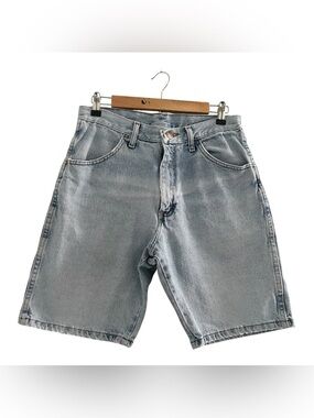 Rustler Men's Light Wash Classic Blue Denim Shorts Sz 32